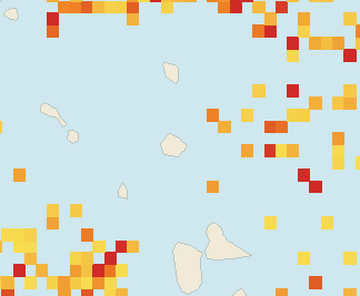 Satellite floating-algae map near Antigua East Coast, Sep 2021 (opens full map image in a new tab)