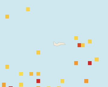 Satellite floating-algae map near Grand Cayman (Seven Mile Beach), Sep 2021 (opens full map image in a new tab)