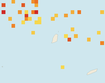 Satellite floating-algae map near Grand Anse, Sep 2021 (opens full map image in a new tab)