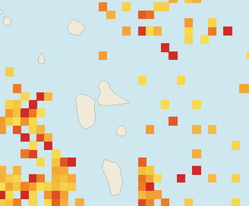 Satellite floating-algae map near Guadeloupe Atlantic Coast, Sep 2021 (opens full map image in a new tab)