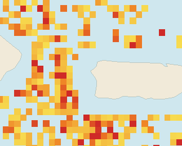Satellite floating-algae map near Rincon, Sep 2021 (opens full map image in a new tab)
