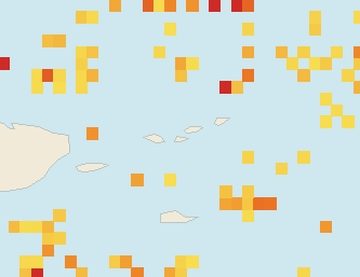 Satellite floating-algae map near St. John, Sep 2021 (opens full map image in a new tab)