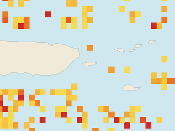 Satellite floating-algae map near Vieques, Sep 2021 (opens full map image in a new tab)