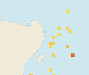 Satellite floating-algae map near Cancun Hotel Zone, Oct 2021 (opens full map image in a new tab)