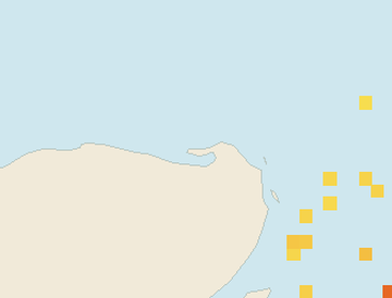Satellite floating-algae map near Isla Holbox, Oct 2021 (opens full map image in a new tab)