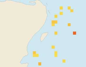 Satellite floating-algae map near Puerto Aventuras, Oct 2021 (opens full map image in a new tab)
