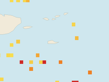 Satellite floating-algae map near St. Croix, Oct 2021 (opens full map image in a new tab)