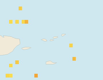 Satellite floating-algae map near St. John, Oct 2021 (opens full map image in a new tab)