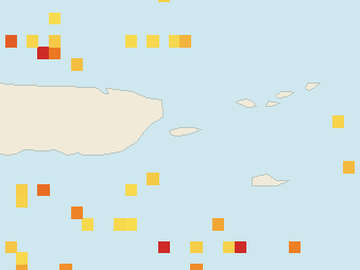 Satellite floating-algae map near Vieques, Oct 2021 (opens full map image in a new tab)