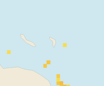Satellite floating-algae map near Bonaire, Nov 2021 (opens full map image in a new tab)