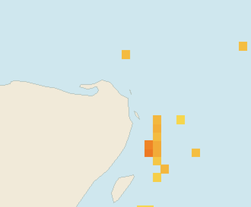 Satellite floating-algae map near Costa Mujeres, Nov 2021 (opens full map image in a new tab)