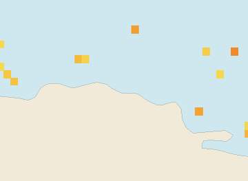Satellite floating-algae map near Puerto Plata and Cabarete, Nov 2021 (opens full map image in a new tab)
