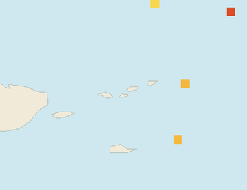 Satellite floating-algae map near St. John, Nov 2021 (opens full map image in a new tab)