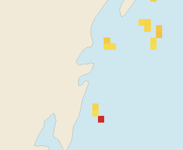 Satellite floating-algae map near Tulum Beach Zone, Nov 2021 (opens full map image in a new tab)