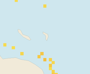 Satellite floating-algae map near Bonaire, Dec 2021 (opens full map image in a new tab)