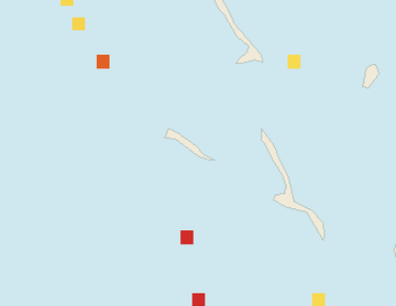 Satellite floating-algae map near Great Exuma, Dec 2021 (opens full map image in a new tab)