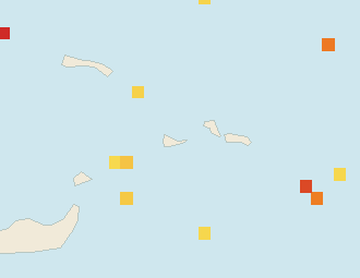 Satellite floating-algae map near Providenciales, Dec 2021 (opens full map image in a new tab)