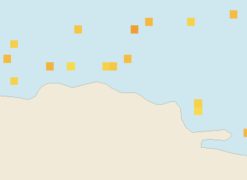 Satellite floating-algae map near Puerto Plata and Cabarete, Dec 2021 (opens full map image in a new tab)