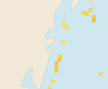 Satellite floating-algae map near Tulum Beach Zone, Dec 2021 (opens full map image in a new tab)