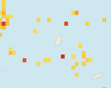 Satellite floating-algae map near Grand Anse, Jan 2022 (opens full map image in a new tab)