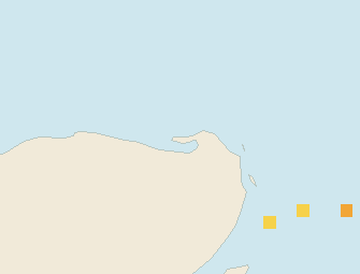Satellite floating-algae map near Isla Holbox, Jan 2022 (opens full map image in a new tab)