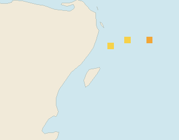 Satellite floating-algae map near Puerto Aventuras, Jan 2022 (opens full map image in a new tab)