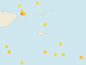 Satellite floating-algae map near St. Croix, Jan 2022 (opens full map image in a new tab)