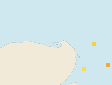 Satellite floating-algae map near Isla Holbox, Feb 2022 (opens full map image in a new tab)