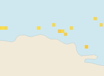 Satellite floating-algae map near Puerto Plata and Cabarete, Feb 2022 (opens full map image in a new tab)