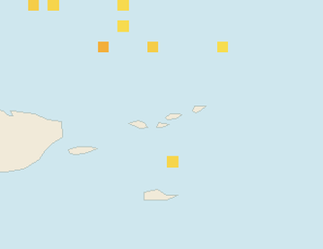 Satellite floating-algae map near St. John, Feb 2022 (opens full map image in a new tab)
