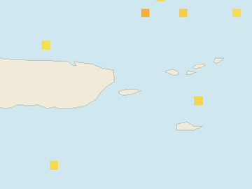 Satellite floating-algae map near Vieques, Feb 2022 (opens full map image in a new tab)