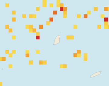 Satellite floating-algae map near Grand Anse, Mar 2022 (opens full map image in a new tab)