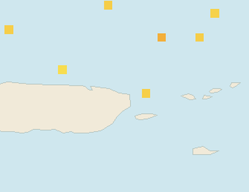 Satellite floating-algae map near Luquillo, Mar 2022 (opens full map image in a new tab)