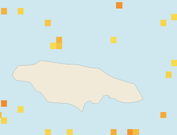 Satellite floating-algae map near Ocho Rios, Mar 2022 (opens full map image in a new tab)