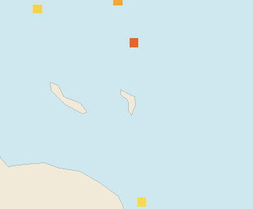 Satellite floating-algae map near Bonaire, Apr 2022 (opens full map image in a new tab)
