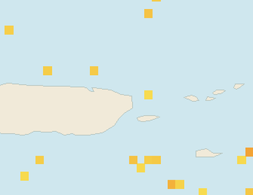 Satellite floating-algae map near Luquillo, Apr 2022 (opens full map image in a new tab)