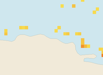 Satellite floating-algae map near Puerto Plata and Cabarete, Apr 2022 (opens full map image in a new tab)
