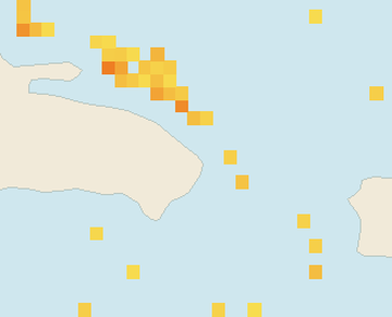Satellite floating-algae map near Punta Cana and Bavaro, Apr 2022 (opens full map image in a new tab)
