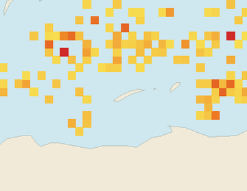 Satellite floating-algae map near Roatan, Apr 2022 (opens full map image in a new tab)