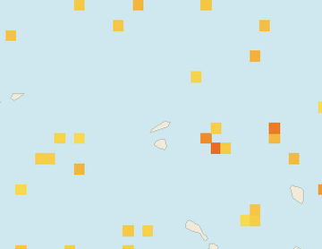 Satellite floating-algae map near Anguilla, May 2022 (opens full map image in a new tab)
