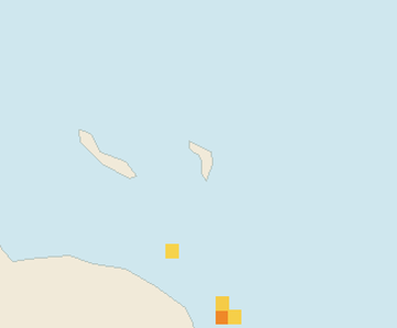 Satellite floating-algae map near Bonaire, May 2022 (opens full map image in a new tab)