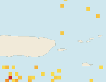 Satellite floating-algae map near Luquillo, May 2022 (opens full map image in a new tab)