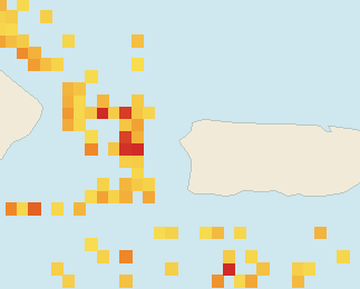 Satellite floating-algae map near Rincon, May 2022 (opens full map image in a new tab)