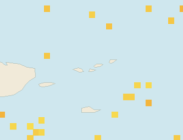 Satellite floating-algae map near St. John, May 2022 (opens full map image in a new tab)