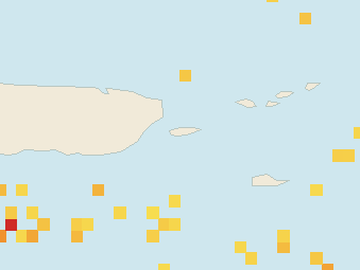 Satellite floating-algae map near Vieques, May 2022 (opens full map image in a new tab)