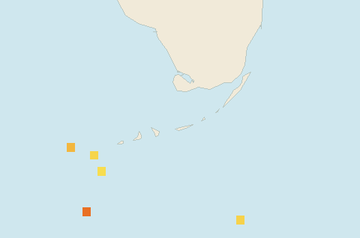 Satellite floating-algae map near Florida Keys, Jun 2022 (opens full map image in a new tab)