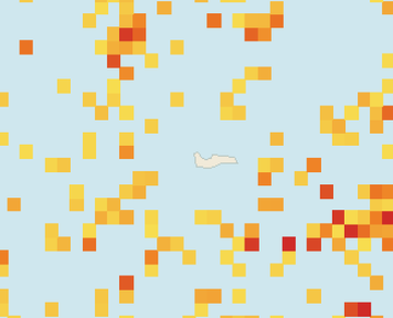 Satellite floating-algae map near Grand Cayman (Seven Mile Beach), Jun 2022 (opens full map image in a new tab)