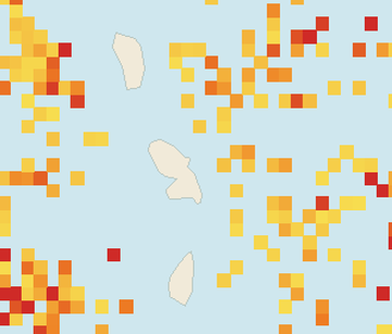 Satellite floating-algae map near Martinique Atlantic Coast, Jun 2022 (opens full map image in a new tab)
