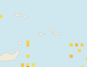 Satellite floating-algae map near Providenciales, Jun 2022 (opens full map image in a new tab)