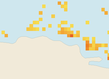 Satellite floating-algae map near Puerto Plata and Cabarete, Jun 2022 (opens full map image in a new tab)